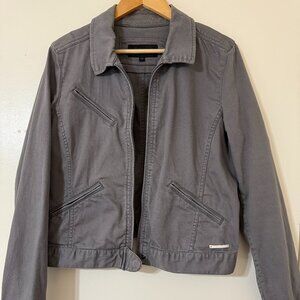 Calvin Klein Jeans Grey Utility Zip-up Jacket, size L